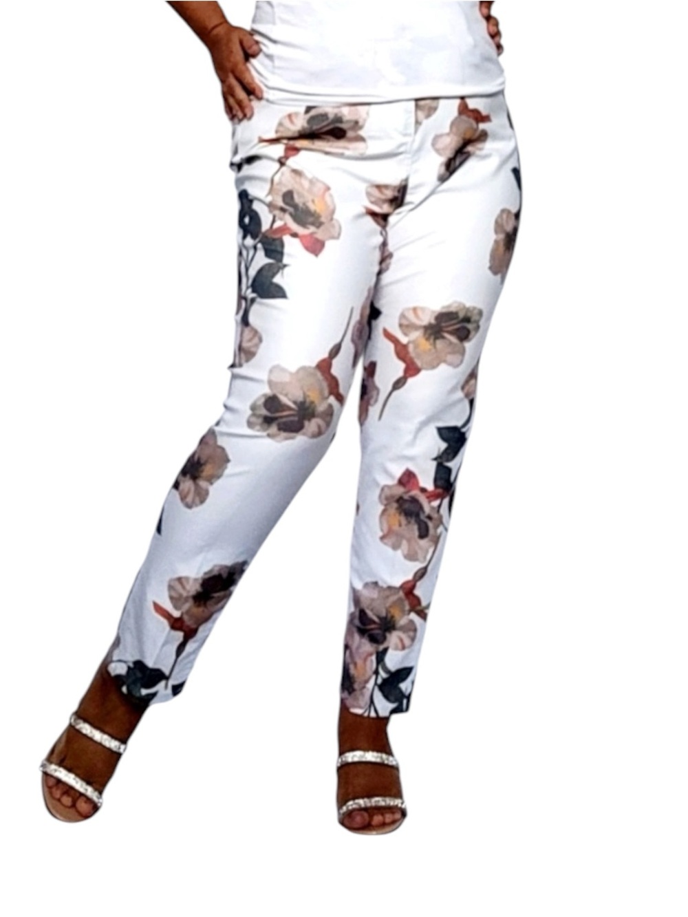 Soft Surroundings Floral Jeans